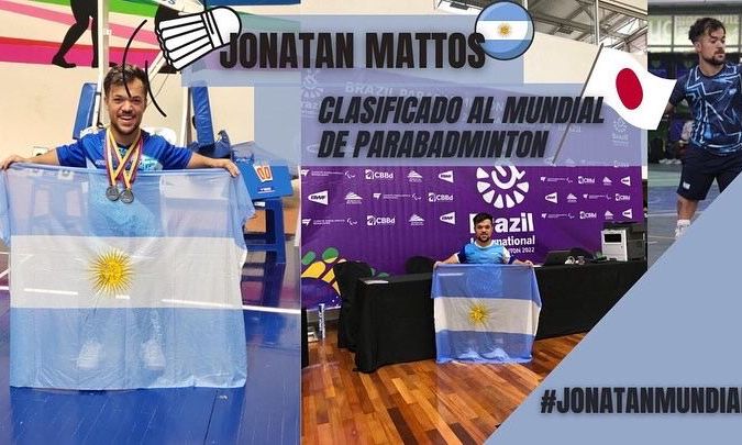 Florencio Varela: Jonatan Mattos clasificó al Mundial de ParaBadminton de Japón